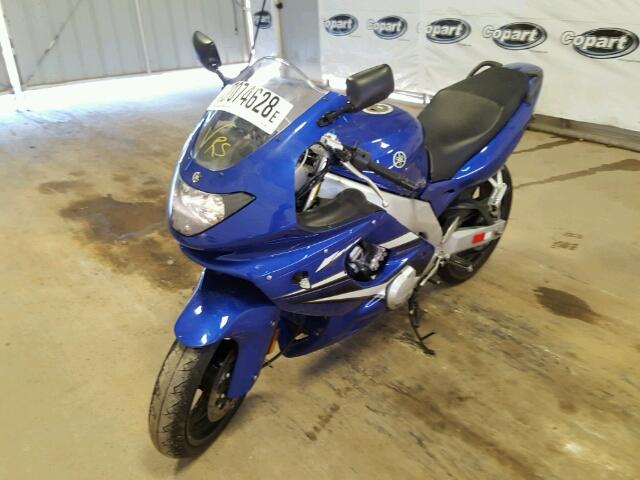 JYARJ10E07A002921 - 2007 YAMAHA YZF600 R BLUE photo 2