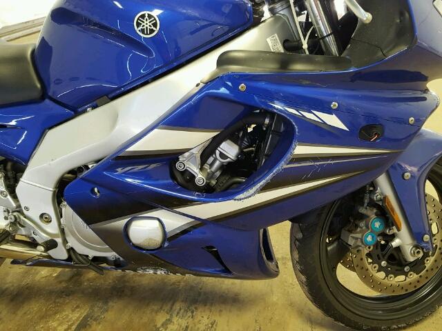 JYARJ10E07A002921 - 2007 YAMAHA YZF600 R BLUE photo 9