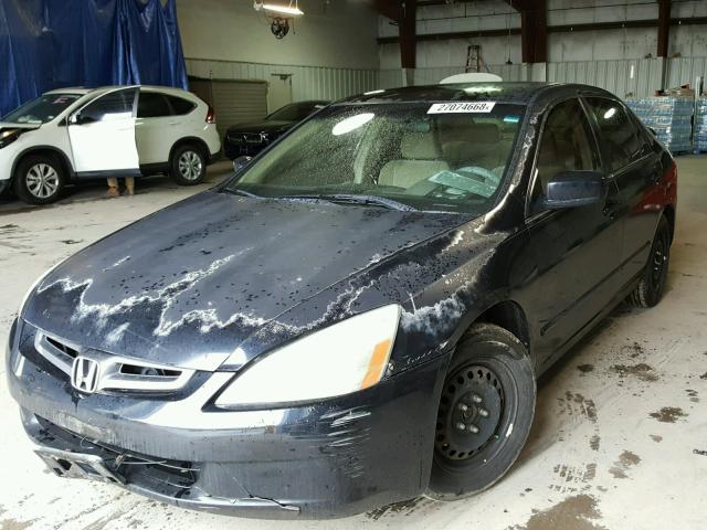 1HGCM56425A037322 - 2005 HONDA ACCORD LX BLACK photo 2