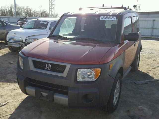 5J6YH27605L006513 - 2005 HONDA ELEMENT EX ORANGE photo 2