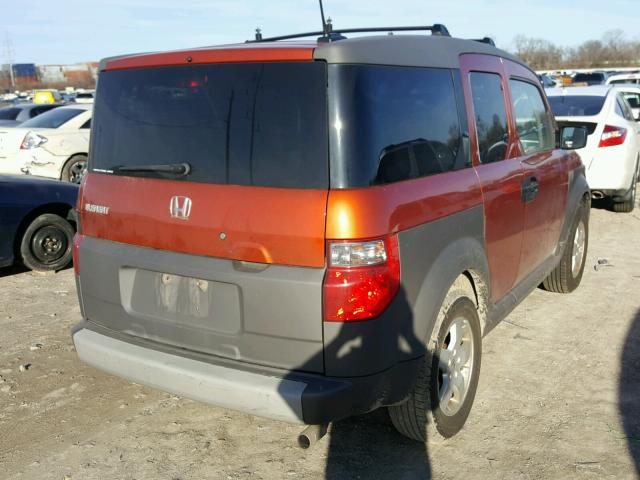 5J6YH27605L006513 - 2005 HONDA ELEMENT EX ORANGE photo 4