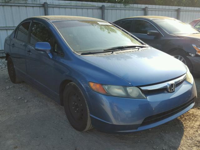 2HGFA16548H530013 - 2008 HONDA CIVIC LX BLUE photo 1