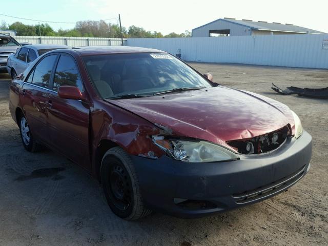 4T1BE32K73U242514 - 2003 TOYOTA CAMRY LE RED photo 1