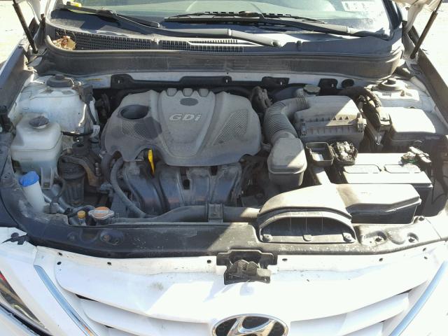 5NPEB4AC3BH085115 - 2011 HYUNDAI SONATA GLS WHITE photo 7