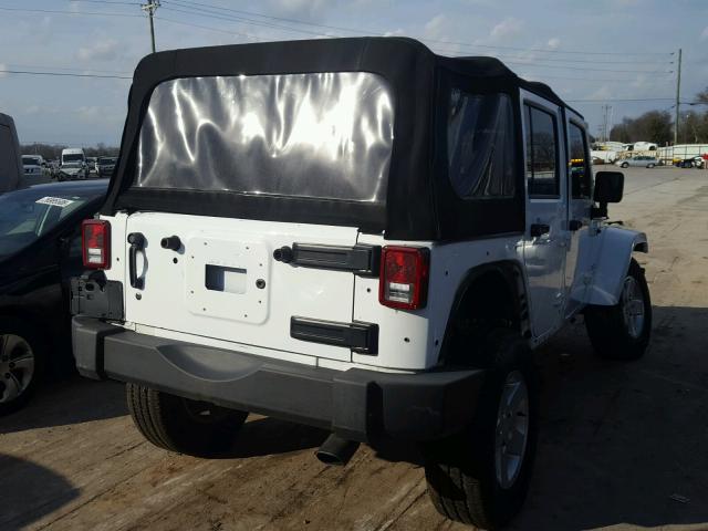 1C4BJWDG4DL621830 - 2013 JEEP WRANGLER U WHITE photo 4