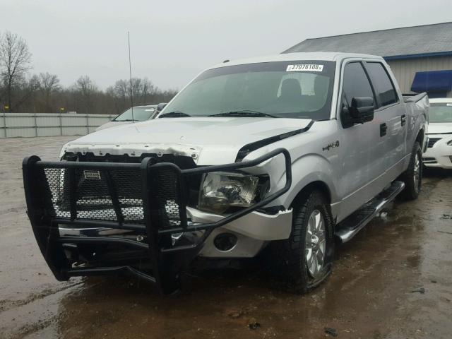 1FTFW1EF7DFC02784 - 2013 FORD F150 SUPER SILVER photo 2