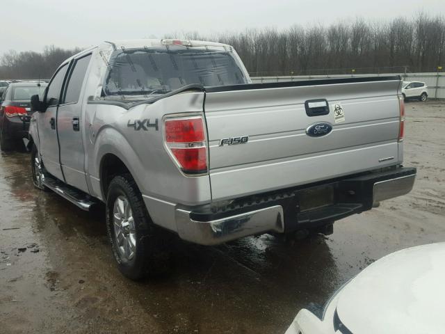 1FTFW1EF7DFC02784 - 2013 FORD F150 SUPER SILVER photo 3