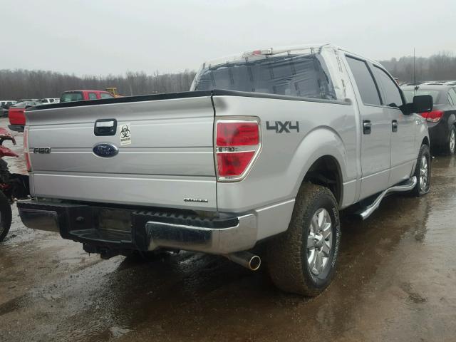 1FTFW1EF7DFC02784 - 2013 FORD F150 SUPER SILVER photo 4