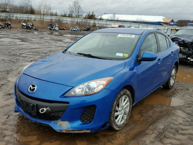 JM1BL1V84C1645222 - 2012 MAZDA 3 I BLUE photo 2