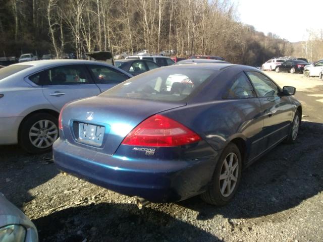 1HGCM82643A000603 - 2003 HONDA ACCORD EX BLUE photo 4