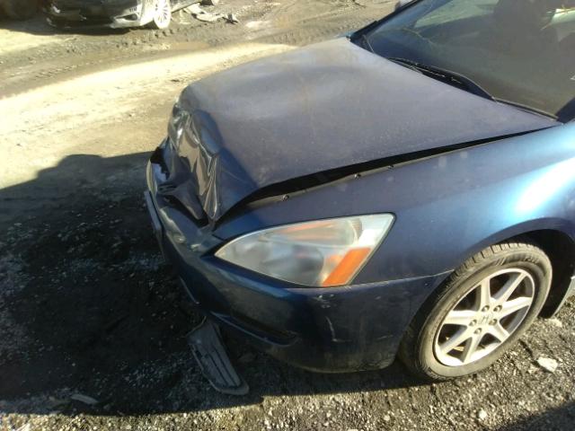 1HGCM82643A000603 - 2003 HONDA ACCORD EX BLUE photo 9