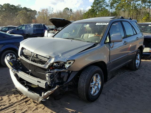 JTJHF10U020256648 - 2002 LEXUS RX 300 GRAY photo 2