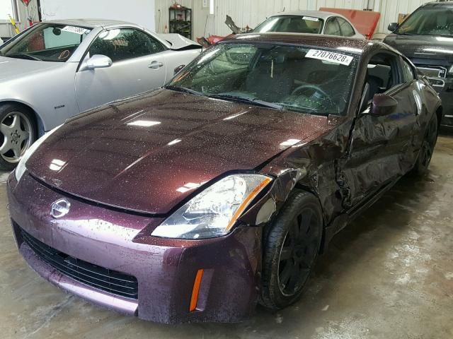 JN1AZ34DX3T119897 - 2003 NISSAN 350Z COUPE MAROON photo 2