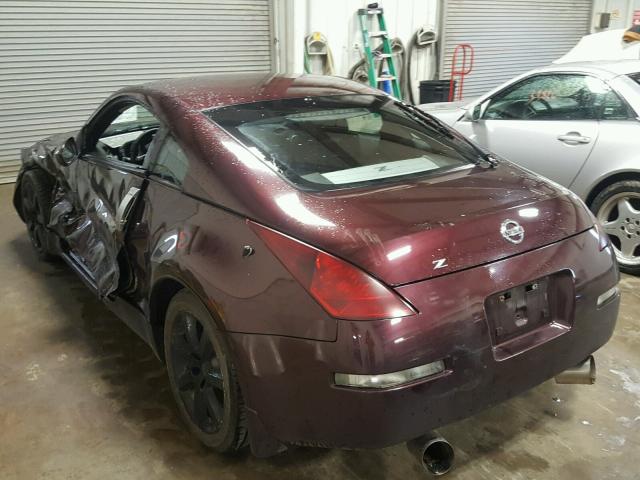 JN1AZ34DX3T119897 - 2003 NISSAN 350Z COUPE MAROON photo 3