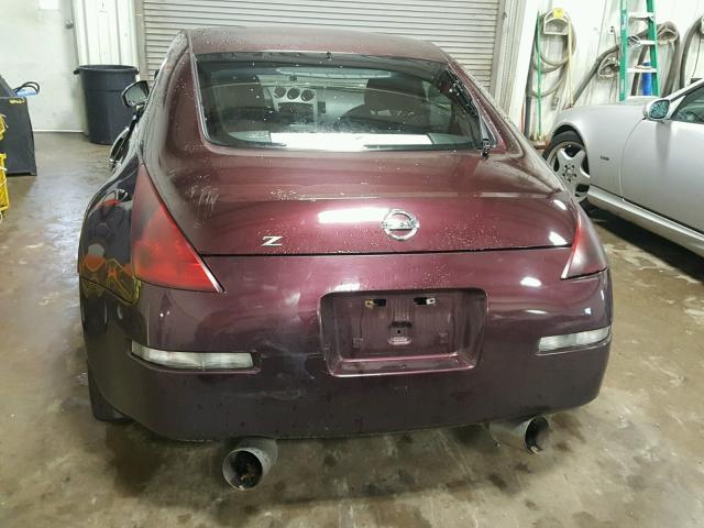 JN1AZ34DX3T119897 - 2003 NISSAN 350Z COUPE MAROON photo 6