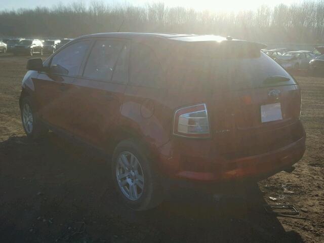 2FMDK46C97BA49948 - 2007 FORD EDGE SE RED photo 3