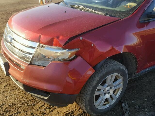 2FMDK46C97BA49948 - 2007 FORD EDGE SE RED photo 9