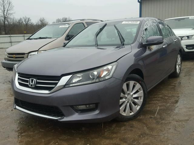 1HGCR2F83EA174529 - 2014 HONDA ACCORD EXL GRAY photo 2