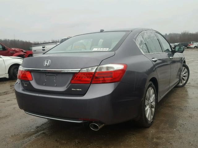 1HGCR2F83EA174529 - 2014 HONDA ACCORD EXL GRAY photo 4