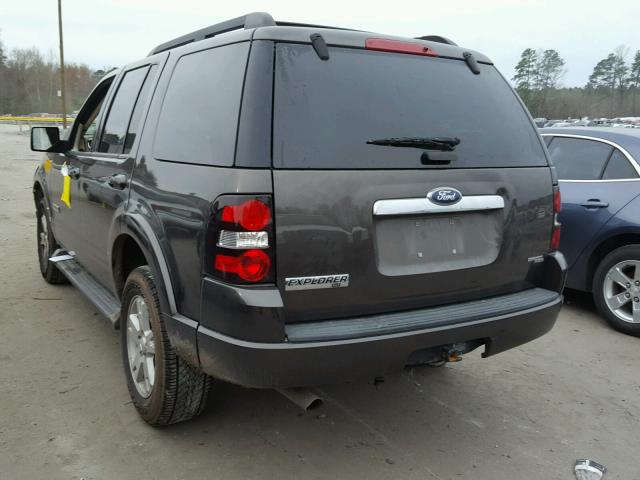 1FMEU63E97UA86704 - 2007 FORD EXPLORER X BROWN photo 3