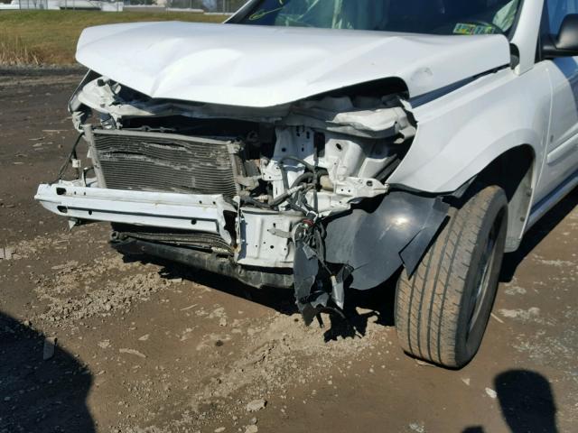 2CNDL23F686286570 - 2008 CHEVROLET EQUINOX LS WHITE photo 9