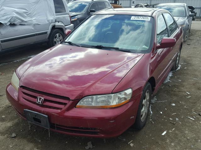 1HGCG56662A063636 - 2002 HONDA ACCORD EX MAROON photo 2