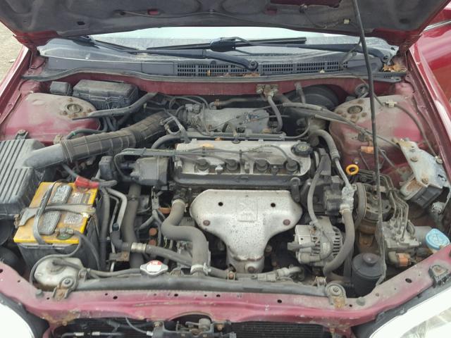 1HGCG56662A063636 - 2002 HONDA ACCORD EX MAROON photo 7