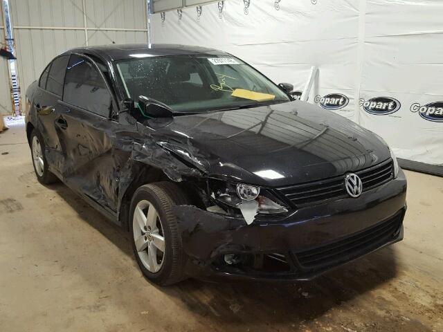 3VWLL7AJ1CM388259 - 2012 VOLKSWAGEN JETTA TDI BLACK photo 1