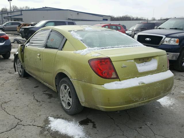 1G8AN12F94120825 - 2004 SATURN ION LEVEL GREEN photo 3