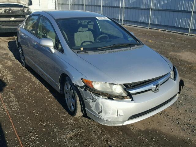 1HGFA16597L013081 - 2007 HONDA CIVIC LX SILVER photo 1