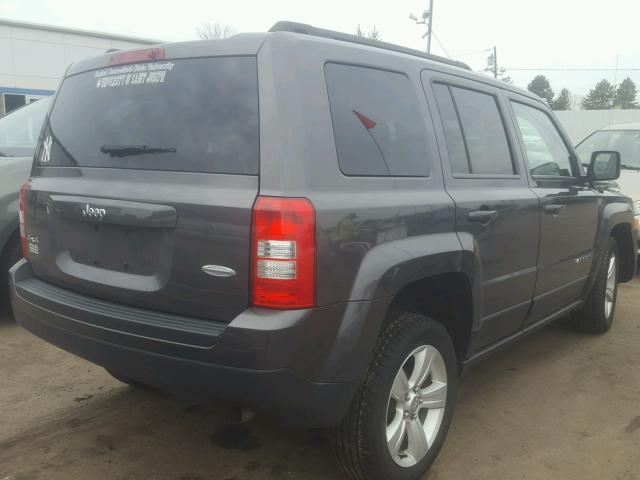 1C4NJRFB2ED766022 - 2014 JEEP PATRIOT LA GRAY photo 4