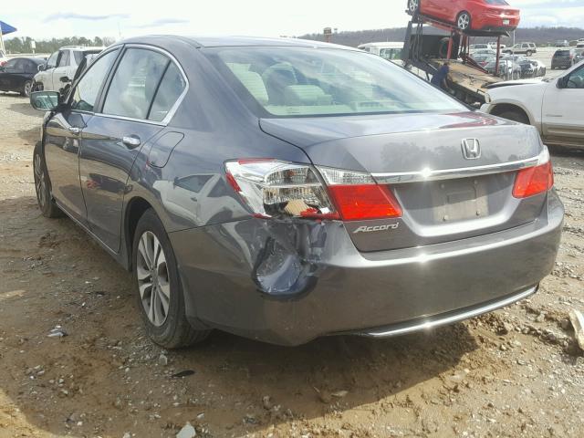 1HGCR2F32DA075347 - 2013 HONDA ACCORD LX GRAY photo 3