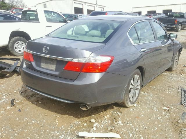 1HGCR2F32DA075347 - 2013 HONDA ACCORD LX GRAY photo 4