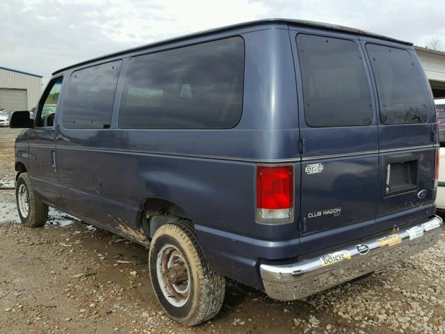 1FBNE31L3WHA29962 - 1998 FORD ECONOLINE BLUE photo 3