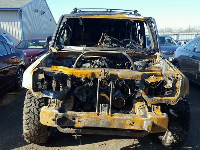 1J8HG58286C318434 - 2006 JEEP COMMANDER BURN photo 10