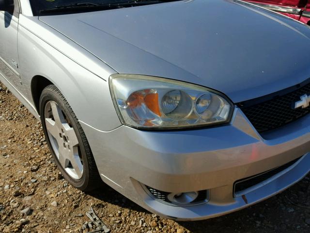 1G1ZW53126F208368 - 2006 CHEVROLET MALIBU SS SILVER photo 9