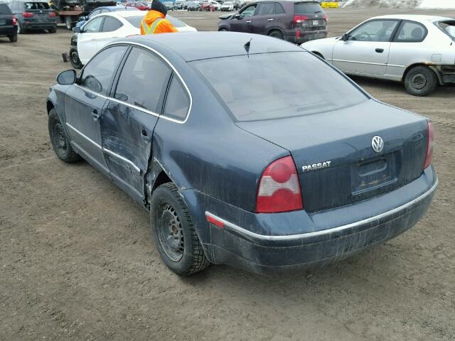 WVWPD63B34P254608 - 2004 VOLKSWAGEN PASSAT GLS BLUE photo 3