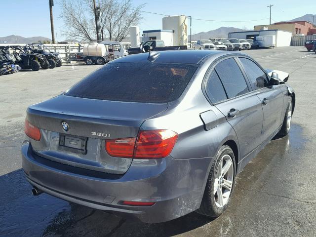 WBA3B1C58EK134624 - 2014 BMW 320 I GRAY photo 4