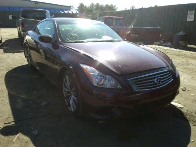 JNKCV64E99M600141 - 2009 INFINITI G37 BASE BURGUNDY photo 1