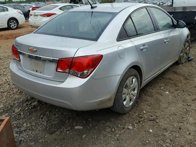 1G1PB5SH3E7476713 - 2014 CHEVROLET CRUZE LS SILVER photo 4