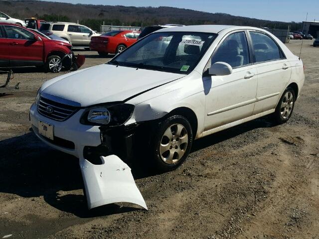 KNAFE221795607085 - 2009 KIA SPECTRA EX WHITE photo 2