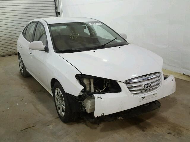 KMHDU4AD2AU890313 - 2010 HYUNDAI ELANTRA BL WHITE photo 1