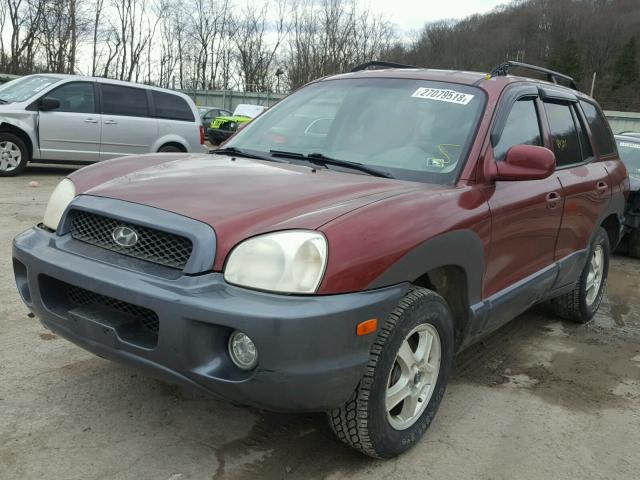 KM8SC73D33U418987 - 2003 HYUNDAI SANTA FE G MAROON photo 2