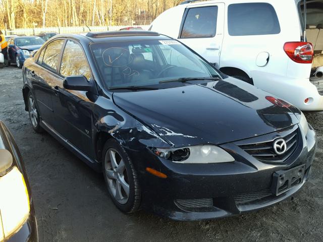 1YVHP84D555M17788 - 2005 MAZDA 6 S BLACK photo 1