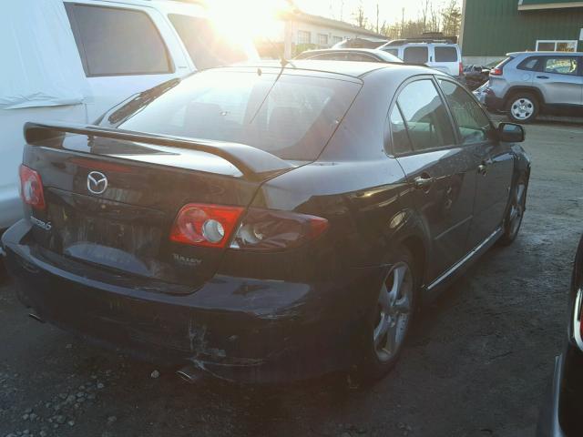 1YVHP84D555M17788 - 2005 MAZDA 6 S BLACK photo 4