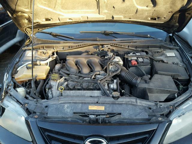 1YVHP84D555M17788 - 2005 MAZDA 6 S BLACK photo 7