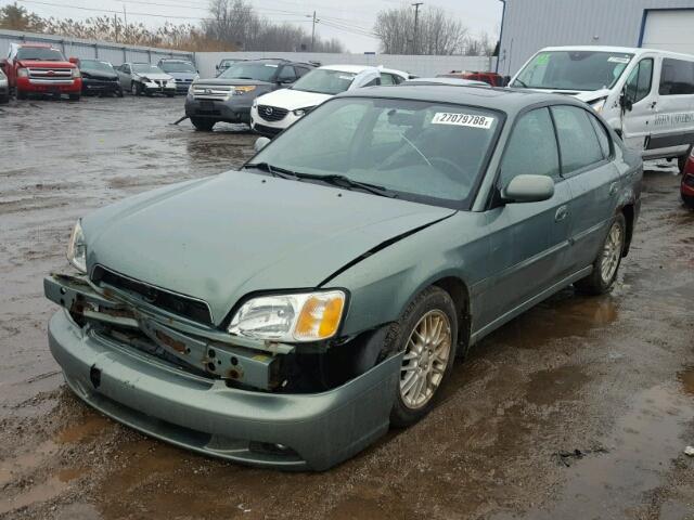 4S3BE635337208437 - 2003 SUBARU LEGACY L GREEN photo 2