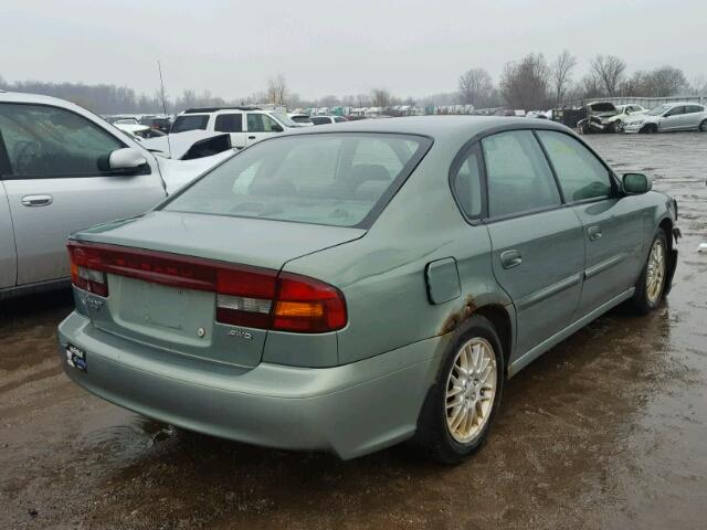 4S3BE635337208437 - 2003 SUBARU LEGACY L GREEN photo 4