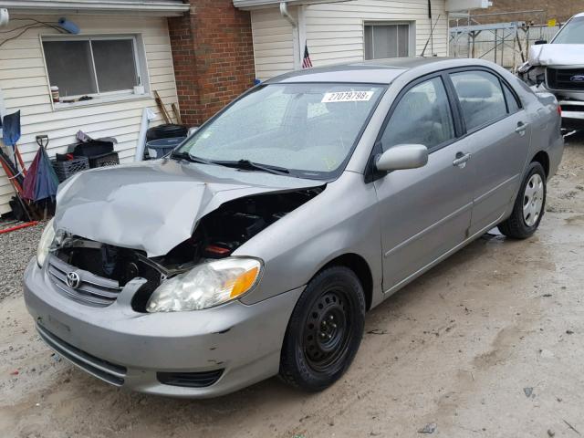 JTDBR32E832004430 - 2003 TOYOTA COROLLA CE GRAY photo 2