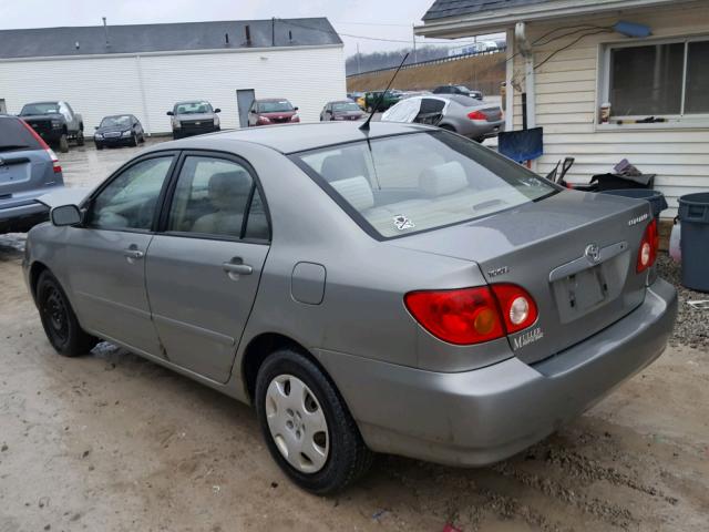 JTDBR32E832004430 - 2003 TOYOTA COROLLA CE GRAY photo 3